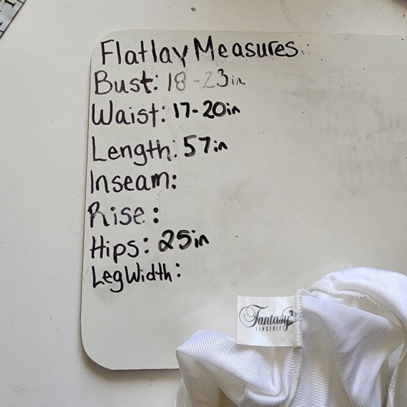 Vintage lace long white deep vneck slip dress - Picture 10 of 10